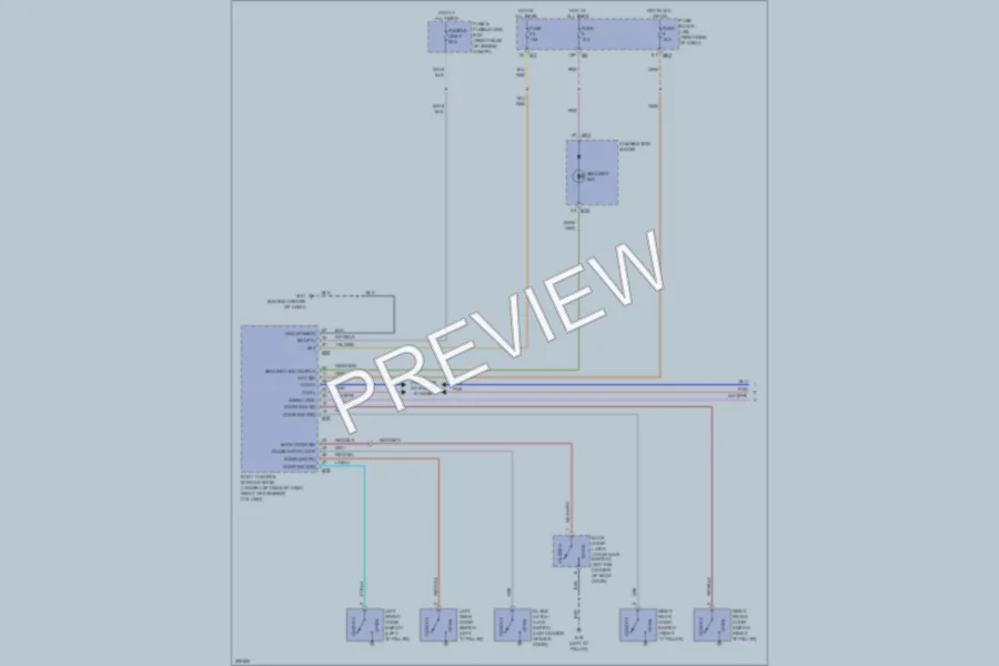 2009 Infiniti QX56 Anti Theft wiring diagram preview