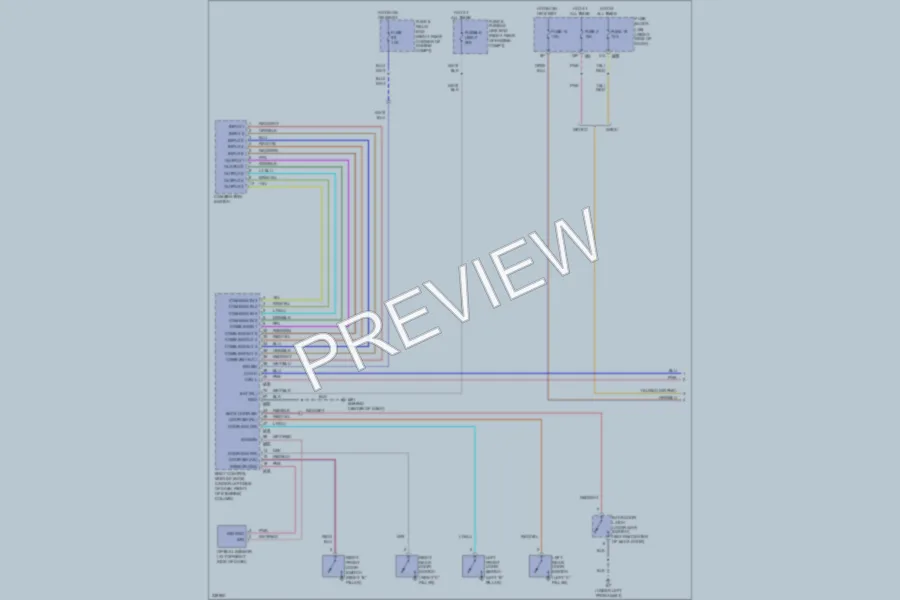 2009 Infiniti QX56 Headlights wiring diagram preview