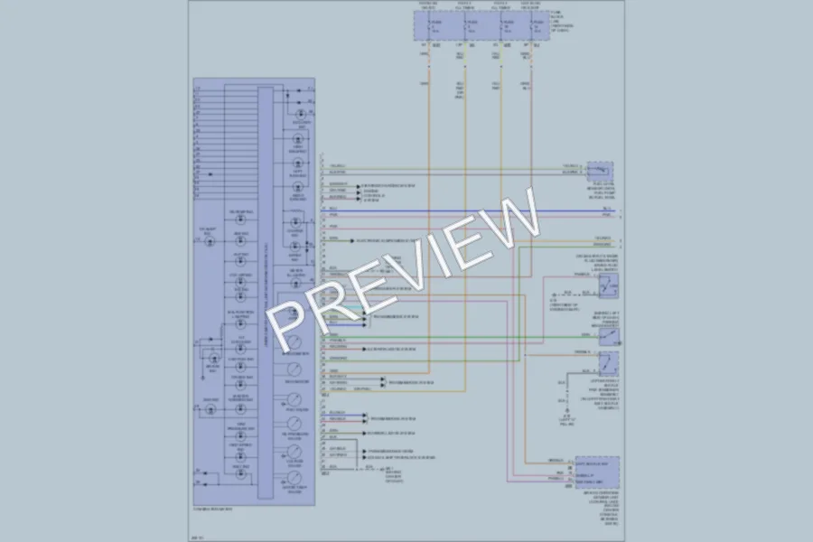 2009 Infiniti QX56 Instrument Cluster wiring diagram preview