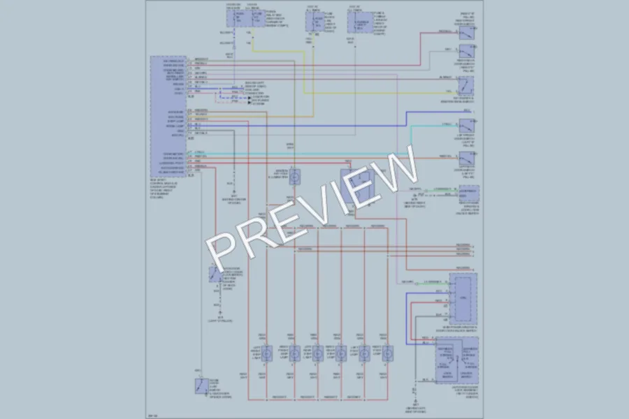 2009 Infiniti QX56 Interior Lights wiring diagram preview