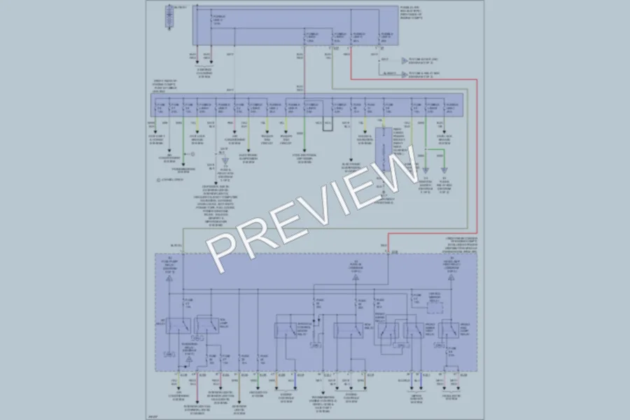 2009 Infiniti QX56 Power Distribution wiring diagram preview