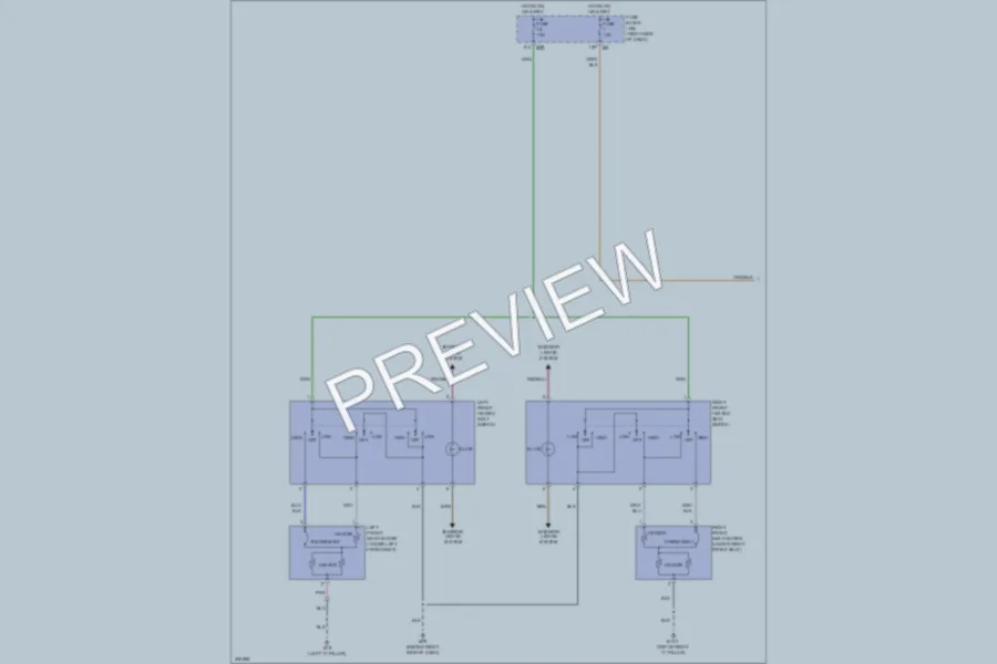2009 Infiniti QX56 Power Seats wiring diagram preview