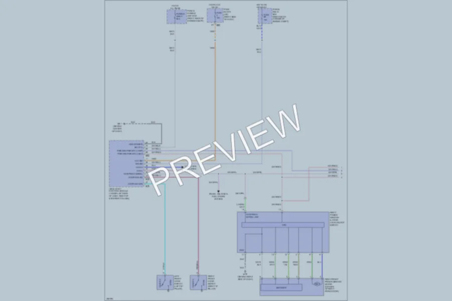 2009 Infiniti QX56 Power Windows wiring diagram preview