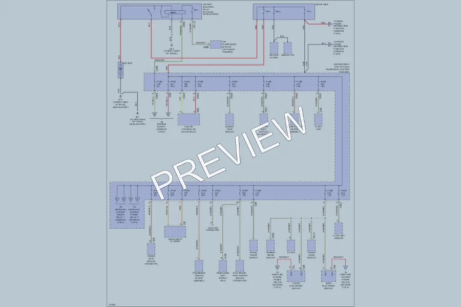 2009 Jaguar VandenPlas Power Distribution wiring diagram preview