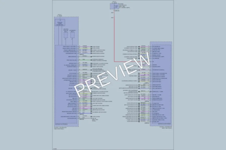 2009 Jaguar XF Body Control Modules wiring diagram preview