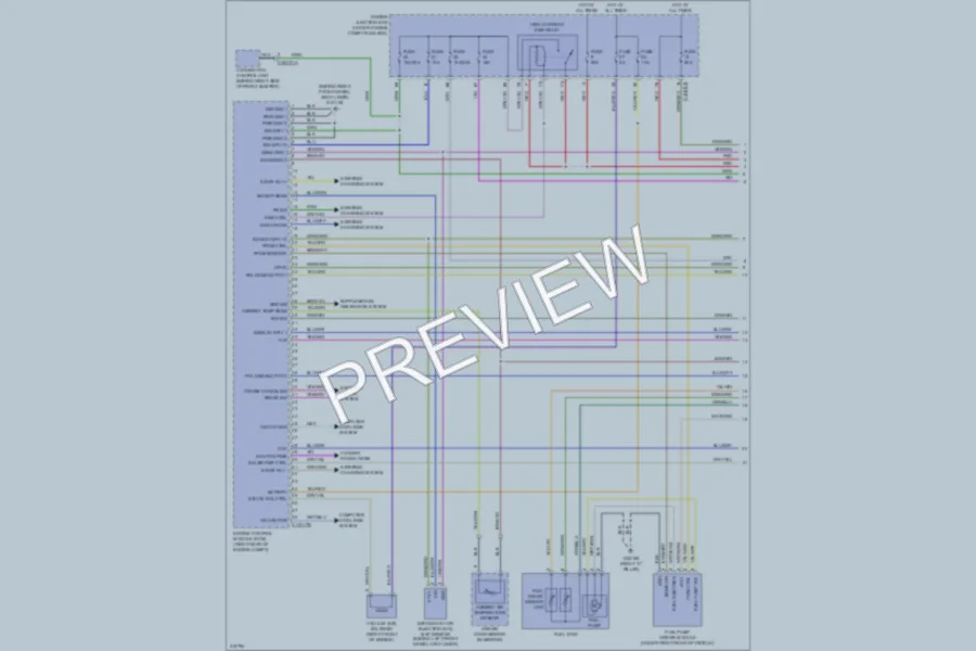 2009 Jaguar XF Engine Performance wiring diagram preview