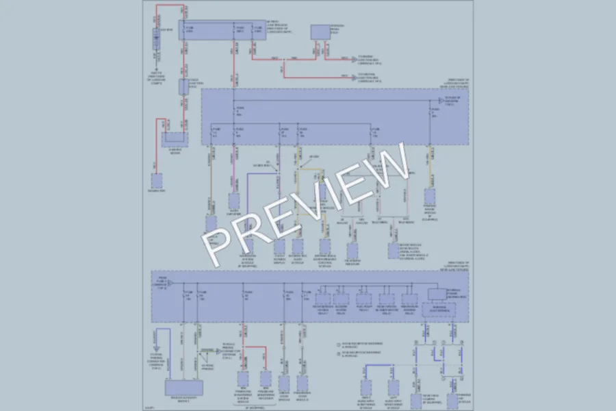 2009 Jaguar XF Power Distribution wiring diagram preview