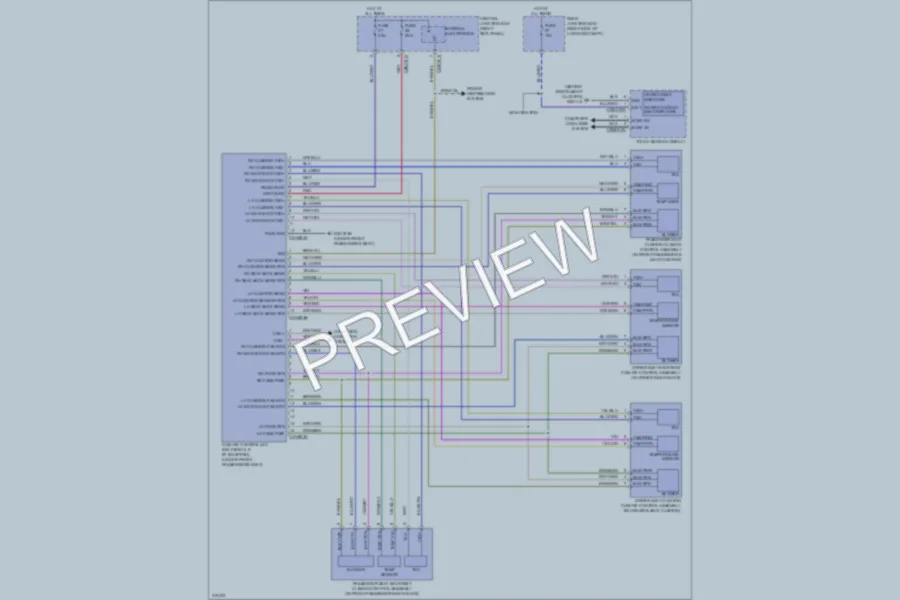 2009 Jaguar XF Power Seats wiring diagram preview