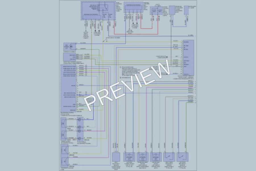 2009 Jaguar XF Supplemental Restraints wiring diagram preview