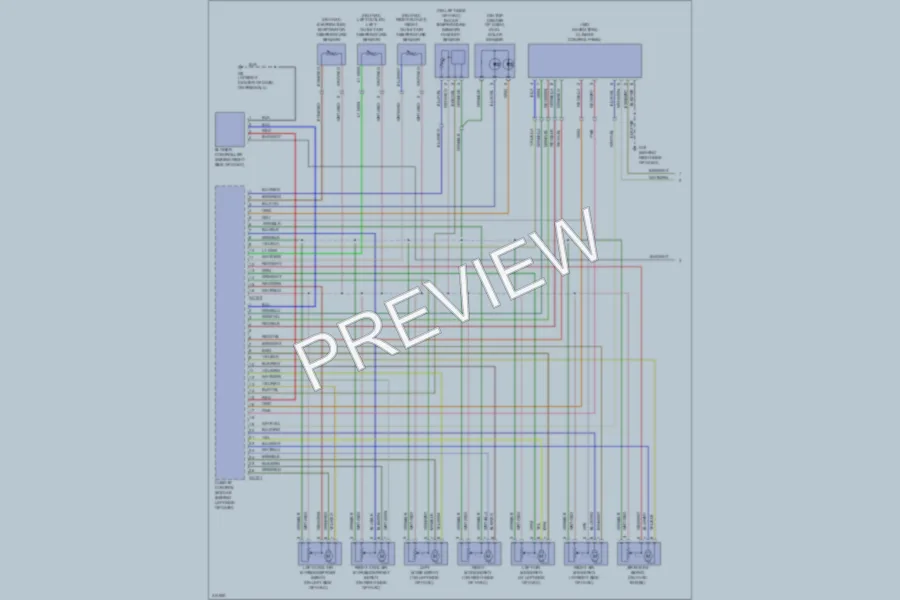 2009 Jaguar XJ8L Air Conditioning wiring diagram preview