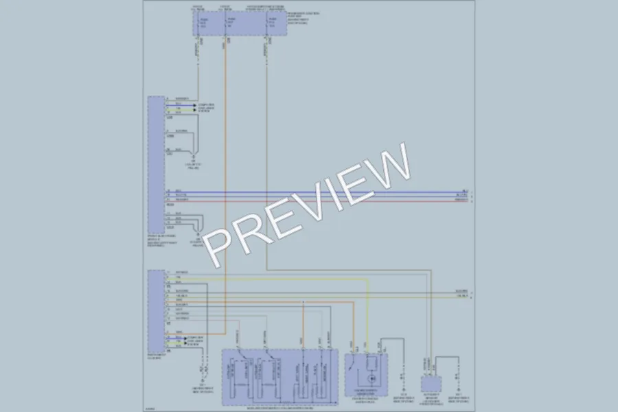 2009 Jaguar XJ8L Headlights wiring diagram preview
