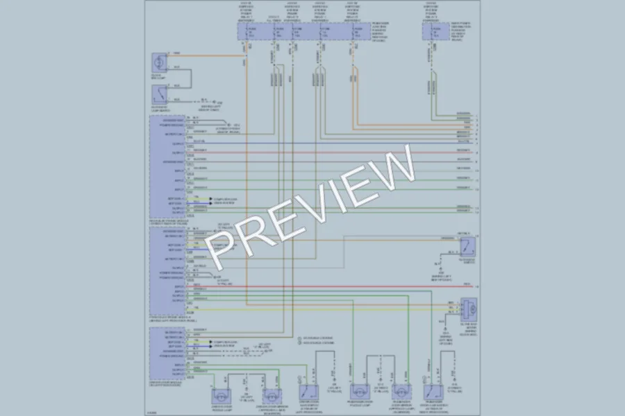 2009 Jaguar XJ8L Interior Lights wiring diagram preview