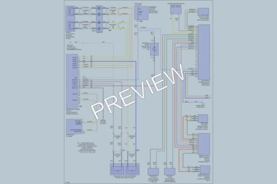 2009 Jaguar XJ8L Supplemental Restraints wiring diagram preview