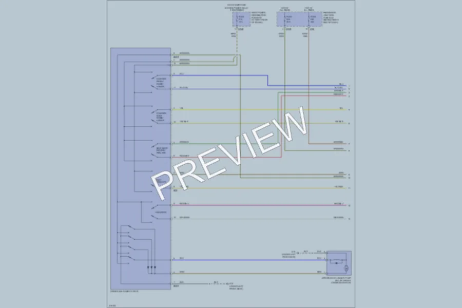 2009 Jaguar XJR Memory Systems wiring diagram preview
