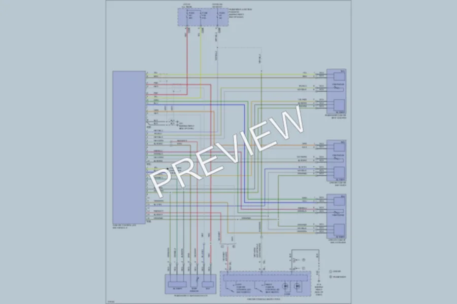 2009 Jaguar XJR Power Seats wiring diagram preview