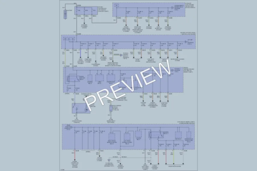 2009 Jaguar XK Power Distribution wiring diagram preview