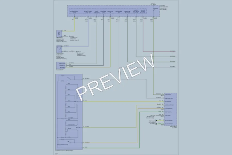 2009 Jaguar XKR Wiper Washer wiring diagram preview