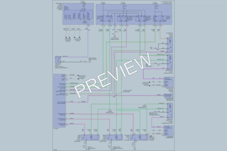 2009 Jeep Commander Power Door Locks wiring diagram preview