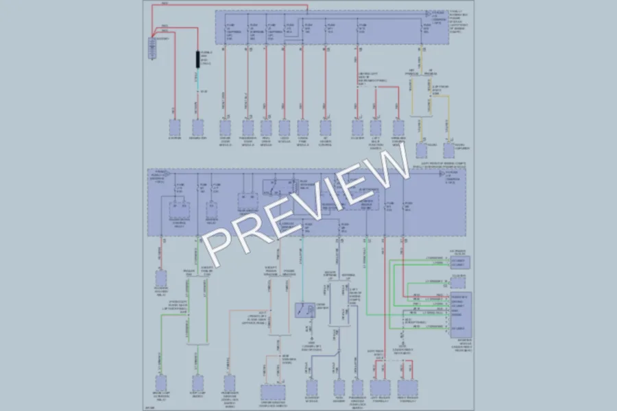 2009 Jeep Liberty Power Distribution wiring diagram preview