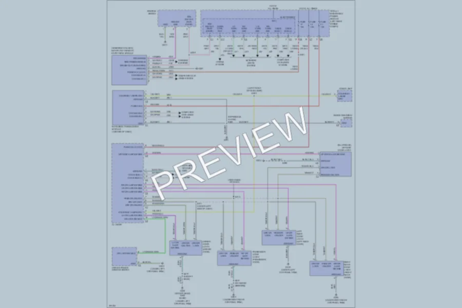 2009 Jeep Patriot Power Door Locks wiring diagram preview