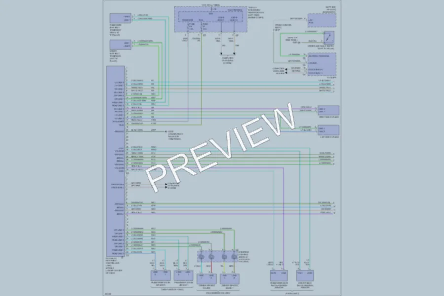 2009 Jeep Patriot Supplemental Restraints wiring diagram preview