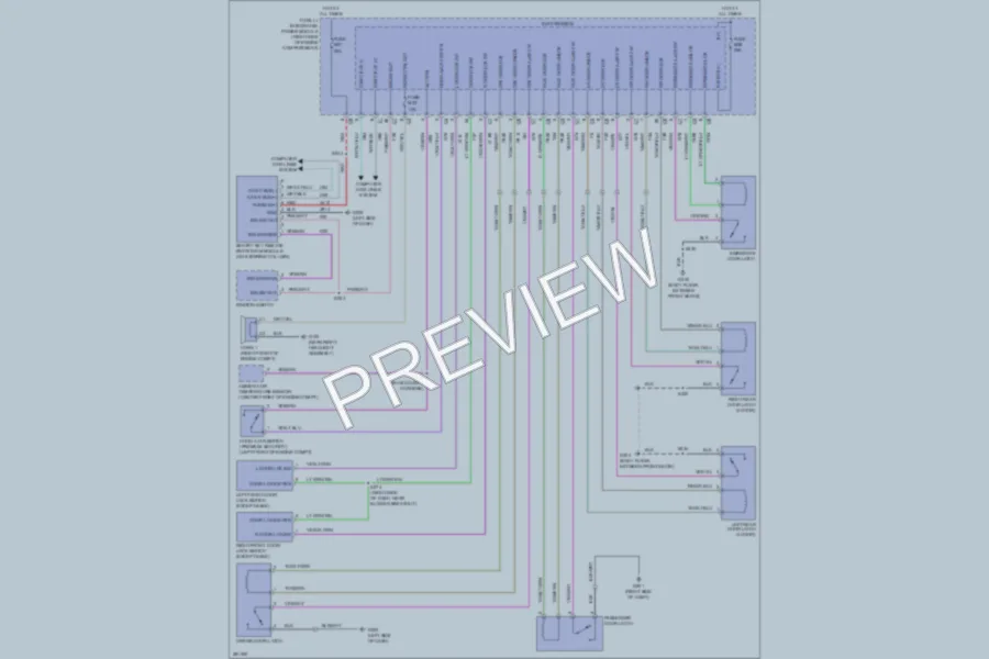 2009 Jeep Wrangler Power Door Locks wiring diagram preview