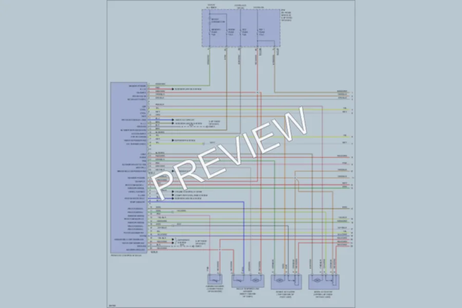 2009 Kia Borrego Air Conditioning wiring diagram preview