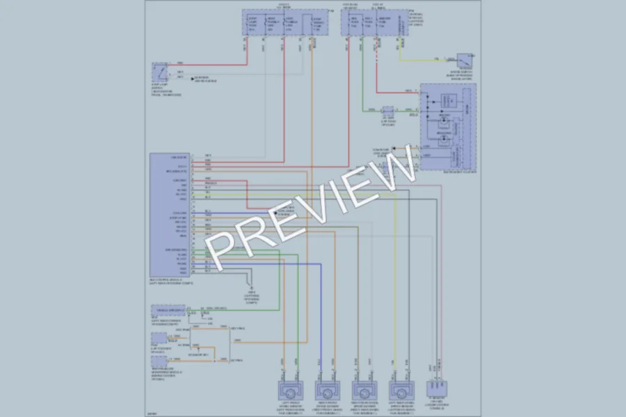 2009 Kia Borrego Anti Lock Brakes wiring diagram preview