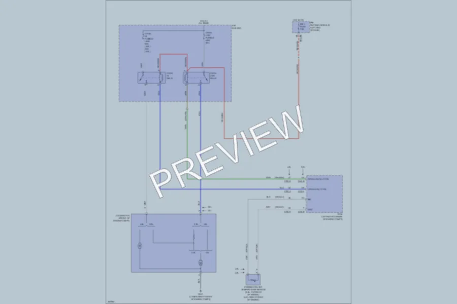2009 Kia Borrego Cooling Fan wiring diagram preview