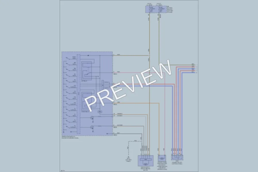 2009 Kia Borrego Power Windows wiring diagram preview