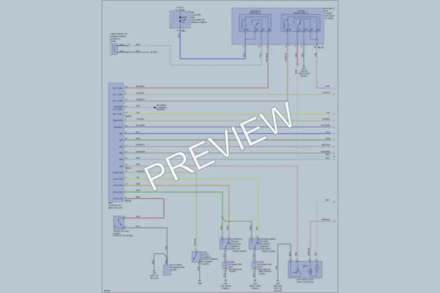 2009 Kia Optima Power Door Locks wiring diagram preview
