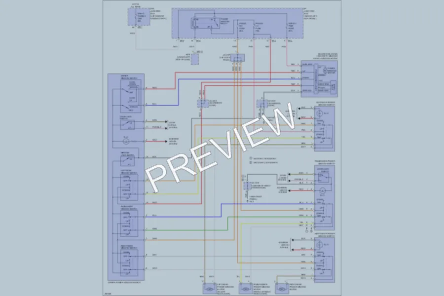 2009 Kia Optima Power Windows wiring diagram preview
