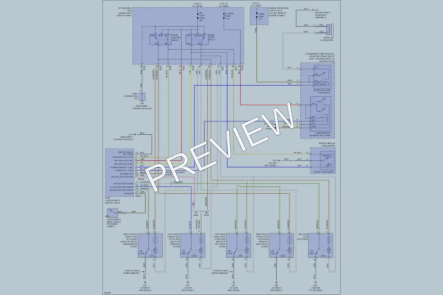 2009 Kia Rio Power Door Locks wiring diagram preview