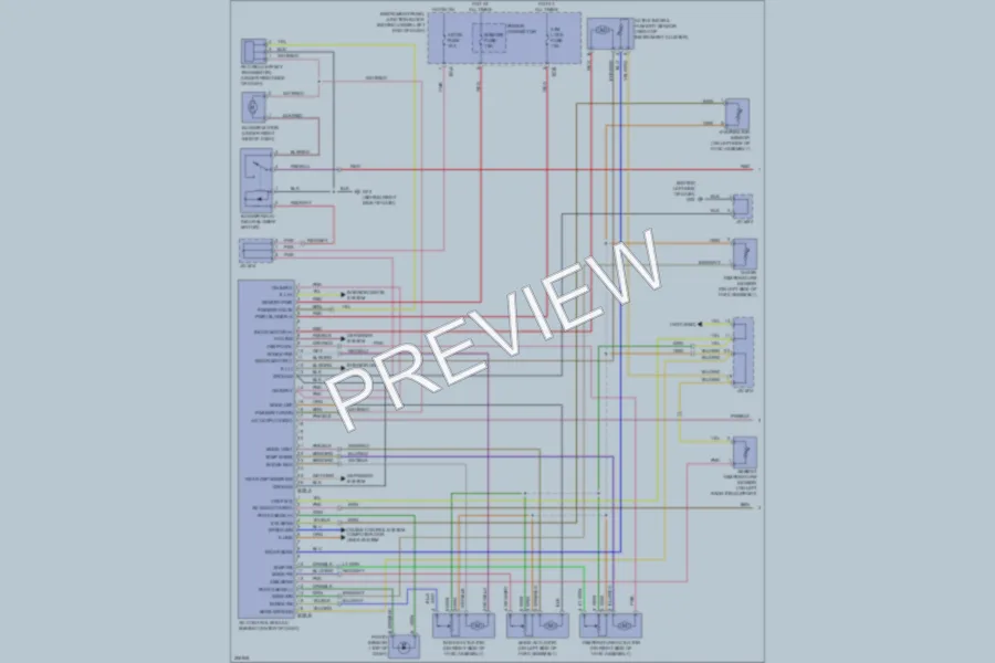 2009 Kia Rondo Air Conditioning wiring diagram preview