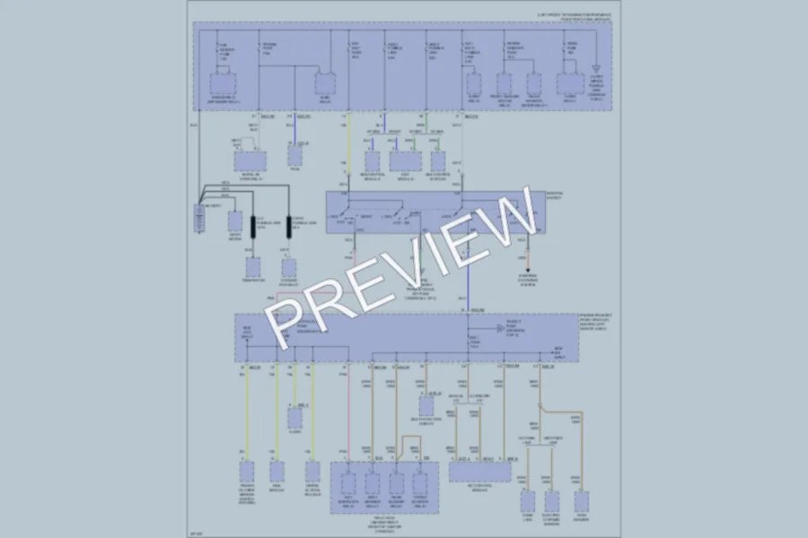 2009 Kia Sedona Power Distribution wiring diagram preview