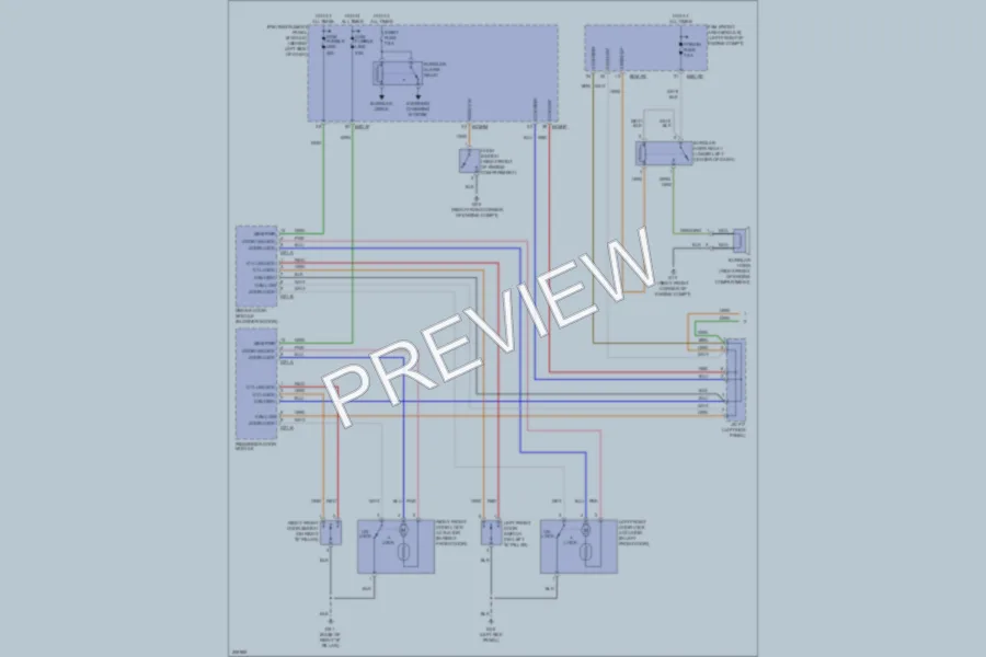 2009 Kia Sedona Power Door Locks wiring diagram preview