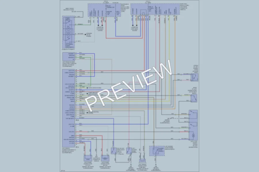 2009 Kia Sedona Trunk Tailgate Fuel Door wiring diagram preview