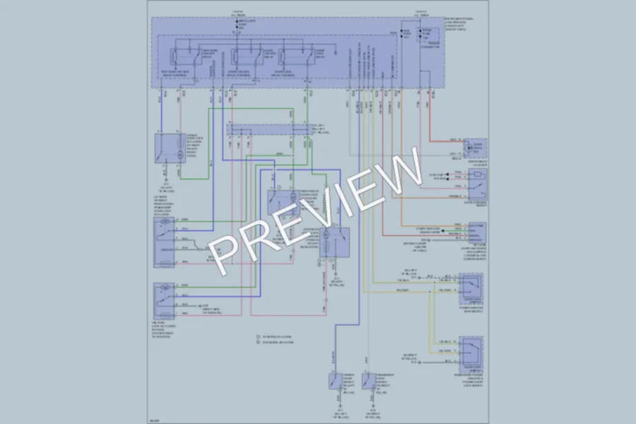2009 Kia Spectra5 Power Door Locks wiring diagram preview
