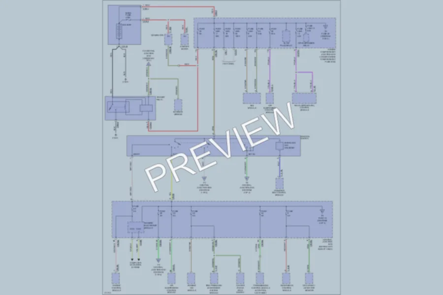 2009 LandRover LR3 Power Distribution wiring diagram preview