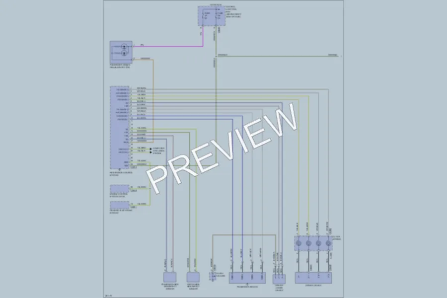 2009 LandRover RangeRover Supplemental Restraints wiring diagram preview