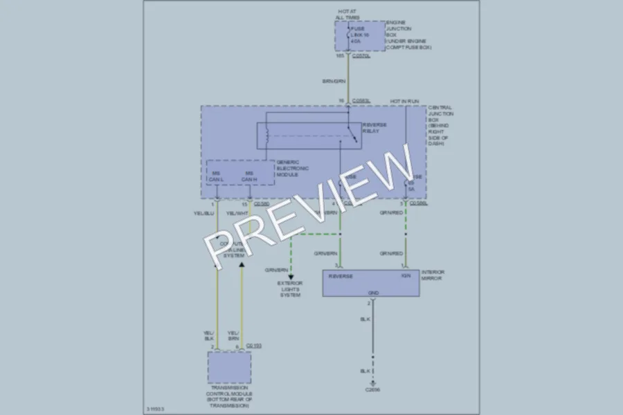 2009 LandRover RangeRoverSport Power Mirrors wiring diagram preview