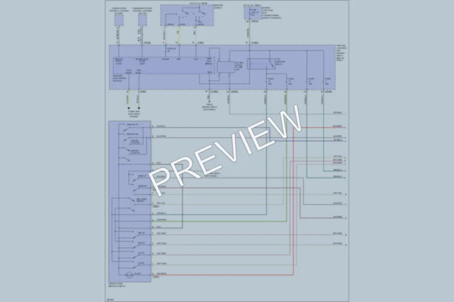 2009 LandRover RangeRoverSport Power Windows wiring diagram preview