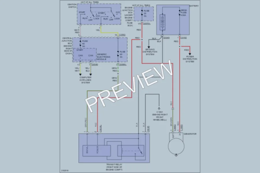 2009 LandRover RangeRoverSport Starting Charging wiring diagram preview