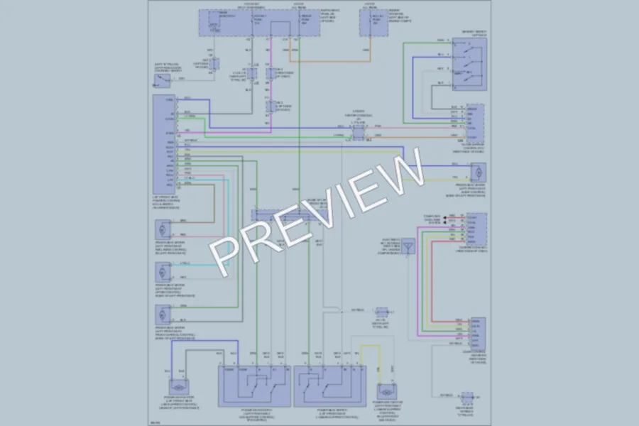 2009 Lexus ES350 Memory Systems wiring diagram preview
