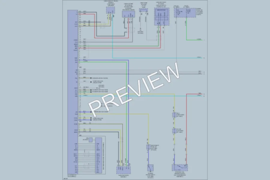 2009 Lexus ES350 Navigation wiring diagram preview