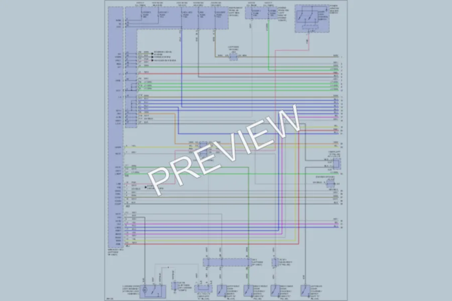 2009 Lexus ES350 Power Door Locks wiring diagram preview