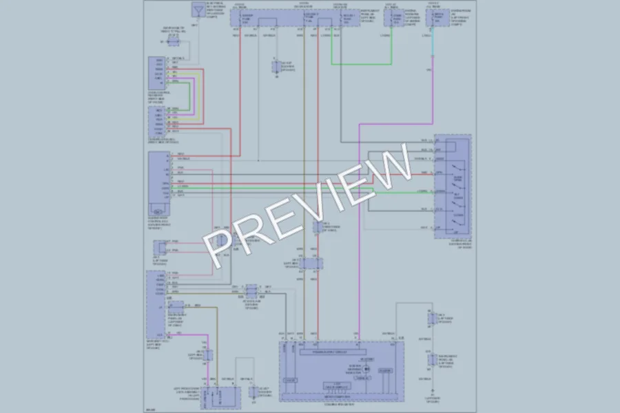 2009 Lexus ES350 Power Top Sunroof wiring diagram preview