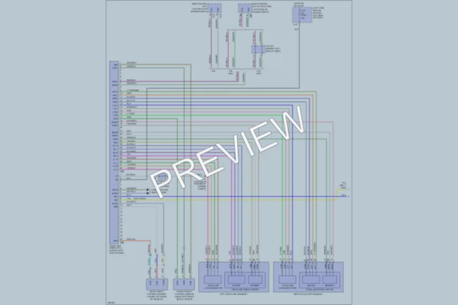 2009 Lexus GS350 Headlights wiring diagram preview