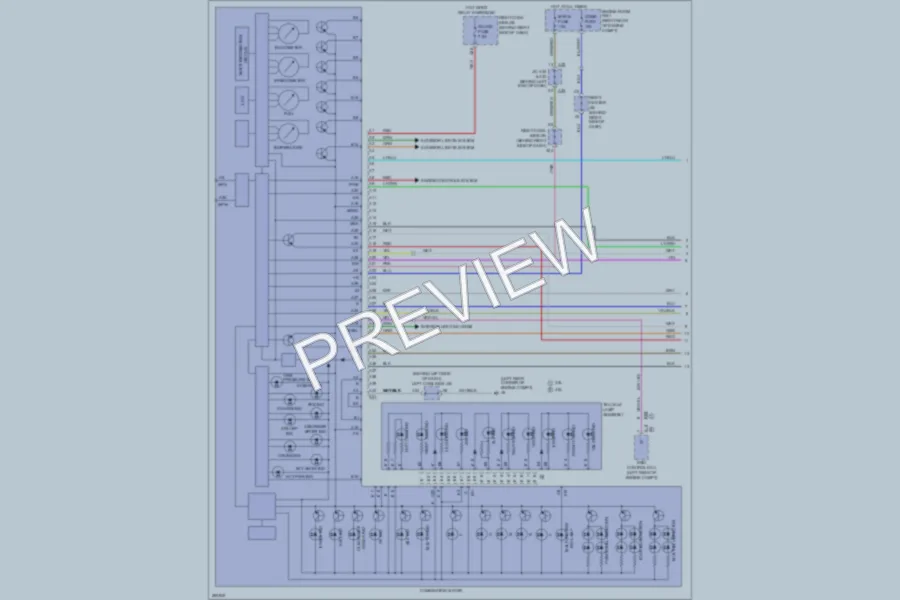2009 Lexus GS350 Instrument Cluster wiring diagram preview