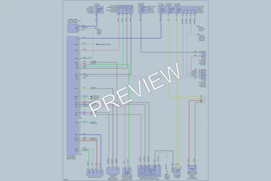 2009 Lexus GS450h Air Conditioning wiring diagram preview